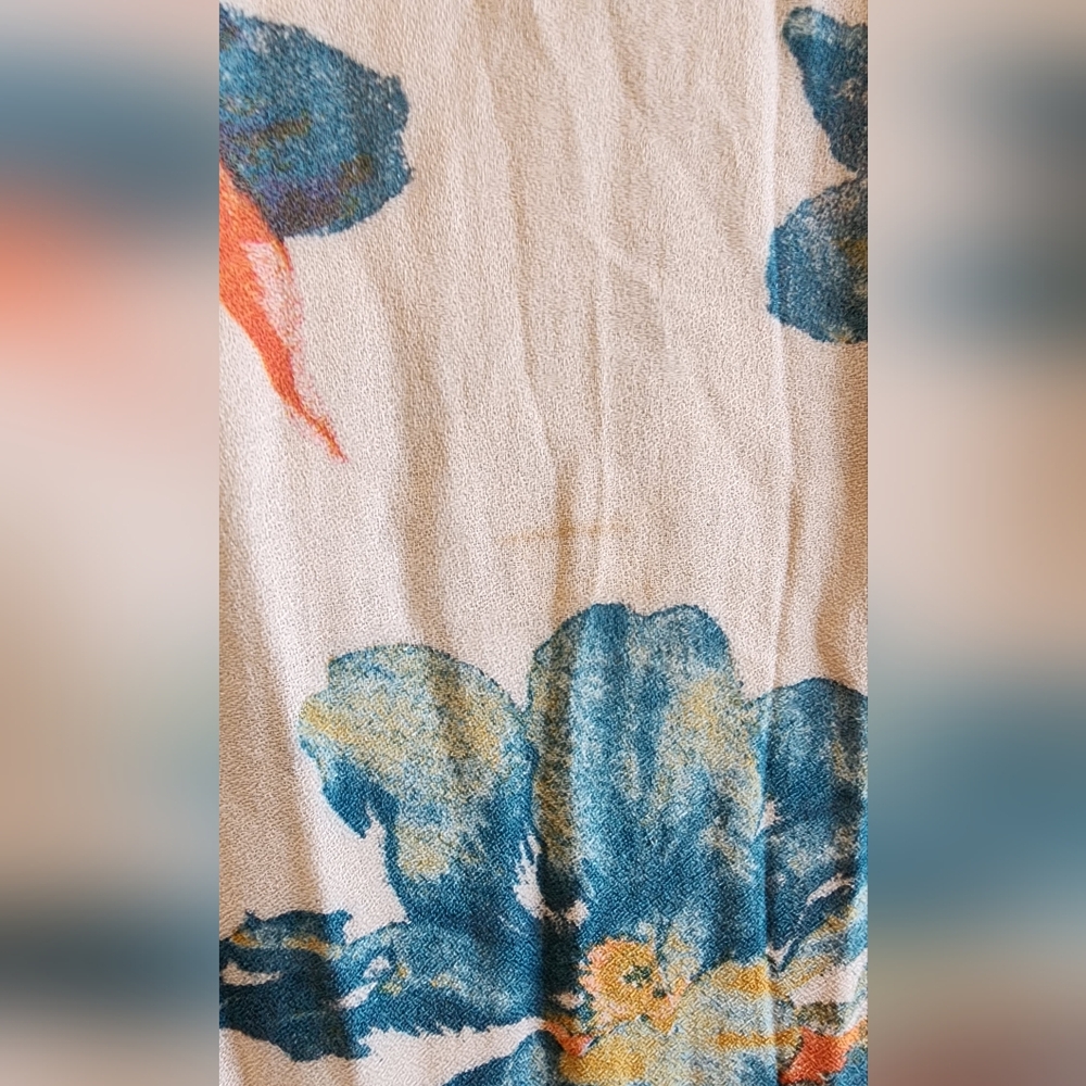 FREE PEOPLE NWT MAXI DRESS SPAGUETTI STRAPS PULLOVER HISBISCUS FLORAL SMALL - Picture 4 of 11